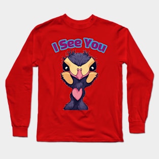 I See You... - ostrich Long Sleeve T-Shirt